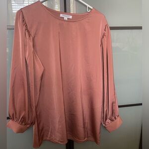 Veiled Collection, long sleeve blouse, size M